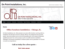 Tablet Screenshot of onpointinstallations.com